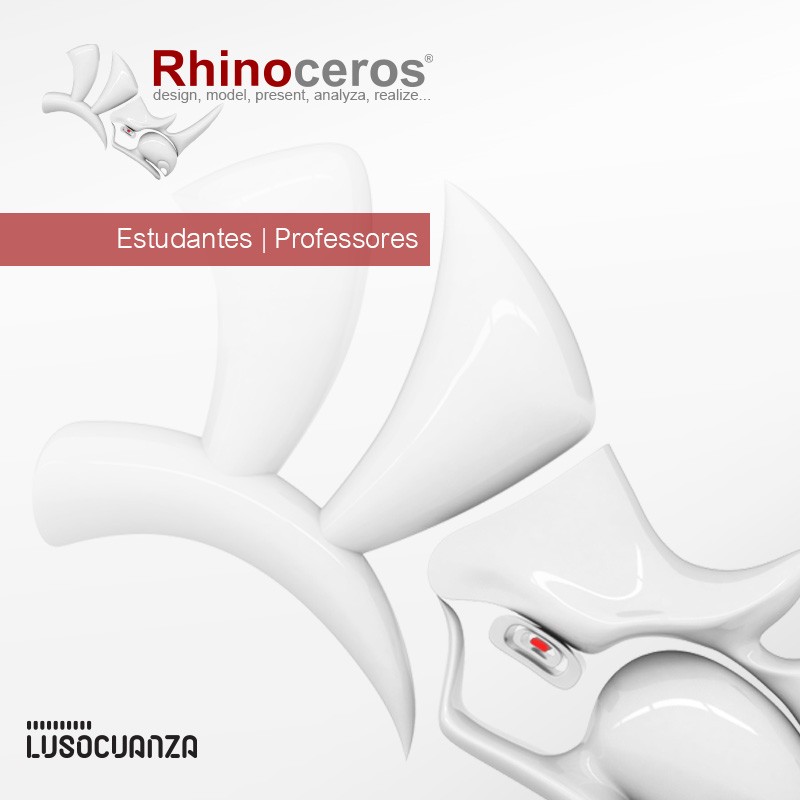 Nestas licenças o estudante e professores têm de enviar comprovativo escolar e dados para emissão Fatura em seu nome. Em Rhino Edu estão disponíveis a preços especiais as versões atualizadas dos produtos Rhinoceros.