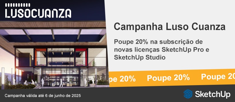 Poupe 20% em licenças anuais de SketchUp Pro e Studio