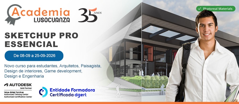 Novo curso de SketchUp Pro para Arquitetura, Design, Engenharia e Desenvolvimento de Jogos