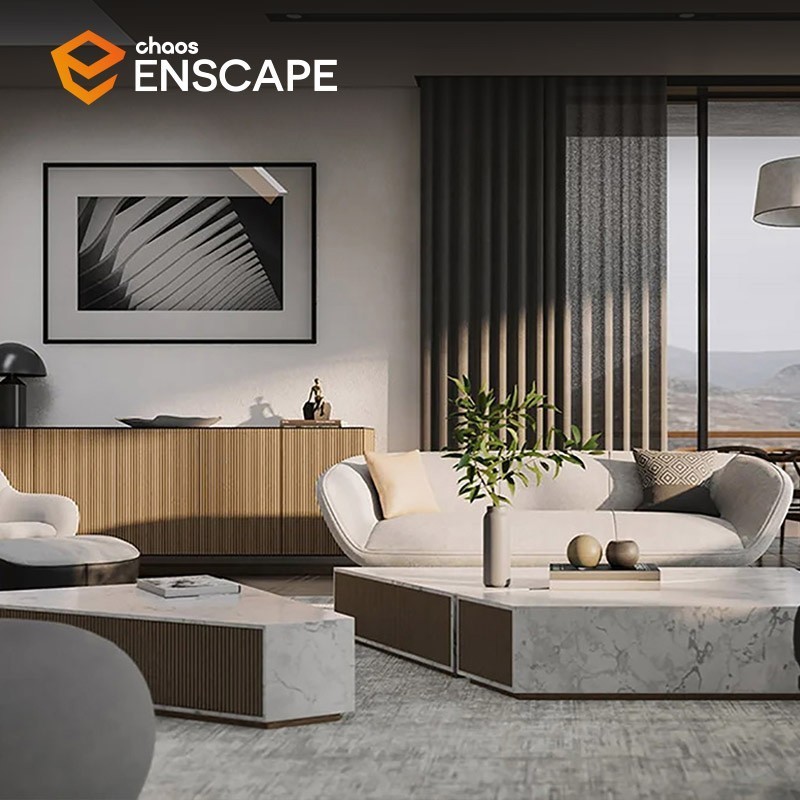 A maneira mais rápida de visualizar os projetos 3D com qualidade, visita Imersiva com óculos HTC Vive ou Rift, sem limitação de perspetivas e sem esperas. O Enscape 3D permite-lhe um processo de comunicação rápido, simples e inovador das suas ideias e projetos. Partindo de programas como o Revit ou o SketchUp.
Para todos os profissionais que trabalham com Autodesk Revit ou SketchUp Pro que necessitam de obter "imagens" com qualidade e num curto espaço de tempo.