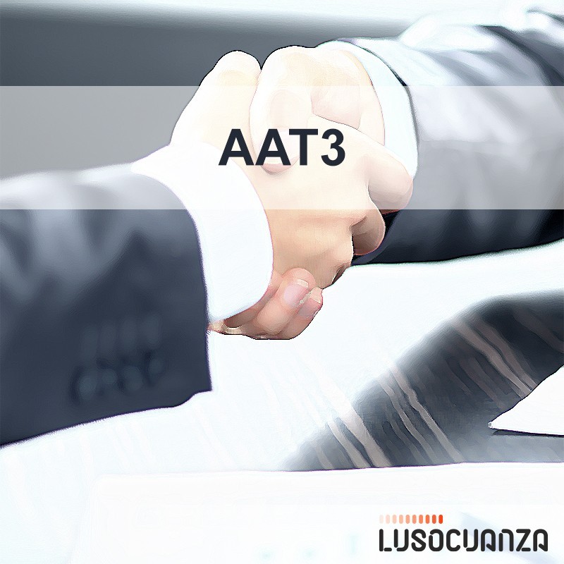 O Acordo de Assistência Técnica (AAT3) inclui 45 horas de assistência, deslocações ao cliente, assistência mínima de 1 hora e relatório final.