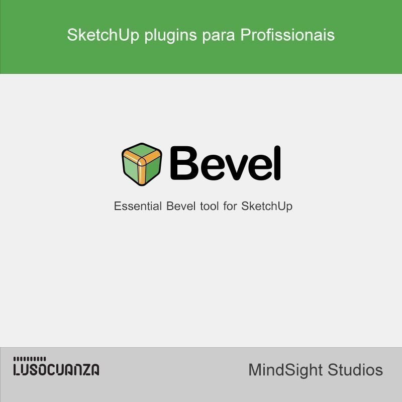 O Bevel é uma ferramenta interativa para chanfrar arestas ou vértices diretamente no objeto. É uma ferramenta poderosa e muito fácil de utilizar, especialmente com o Follow Me para criar filetes e chanfros até ao momento.