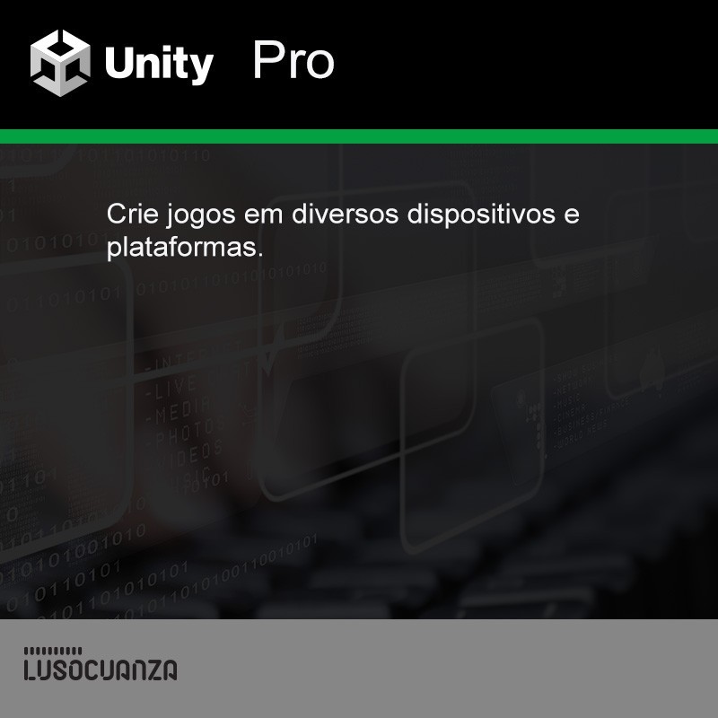 O Unity é a aplicação para o desenvolvimento de jogos que foi concebido para que pequenos estúdios e desenvolvedores individuais de jogos lancem os seus projetos digitais nas mais diversas plataformas. É ainda utilizado para  o desenvolvimento de jogos para dispositivos móveis.